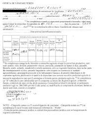Actul de proprietate in original (contract de vanzare cumparare autentificat la notariat sau titlu de proprietate) 2. Oferta Vanzare Teren Adorjani Rudolf Primaria Tarnaveni
