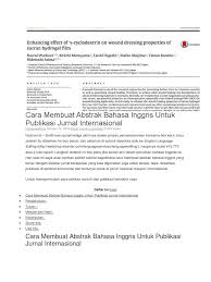 Contoh abstrak skripsi bahasa inggris contoh soal dan materi. Cara Membuat Abstrak Bahasa Inggris Untuk Publikasi Jurnal Internasional