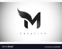 Download high quality letter m logo clip art from our collection of 66000000 clip art graphics. M Letter Wings Logo Design Icon Flying Wing Letter Logo With Creative Black Wing Concept Download Graphic Design Logo Logo Design Set Logo Design Typography