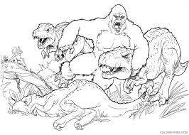 Select from 32364 printable crafts of cartoons nature animals bible and many more. King Kong Coloring Pages Cartoons 1535361943 Kingkong Vs T Rex A4 Printable 2020 3544 Coloring4free Coloring4free Com