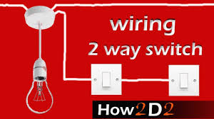Learn how to wire a basic light switch and a 3 way switch with our switch wiring guide. Light Switch Wiring 2 Way Switch How To Wire 2 Way Light Switch Youtube