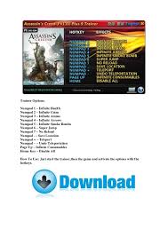 Google drive, mediafire, pixeldrain, uptobox, torrent genre: Assassin S Creed 3 Trainer