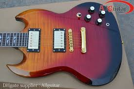 Brand New Custom Shop Sg Orange Red Black Electric Guitar China Guitar Childrens Electric Guitars Free Electric Guitar From Allguitar 260 65 Dhgate Com Black Electric Guitar Guitar Black And Red