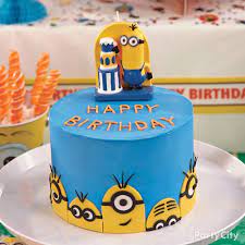Cover the cake with chocolate ganache then set on top of the board you are going to use. Despicable Me Minions Cake How To Party City