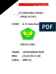 Ppt aliran dalam tanah rembesan mekanika tanah. Tugas 4 Mekanika Tanah I