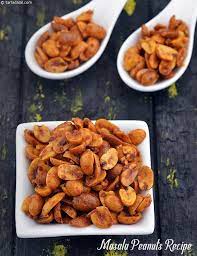 Masala Peanuts Recipe How To Make Spicy Masala Peanuts Recipe Peanut Recipes Peanut Recipes Snacks Indian Food Recipes Vegetarian