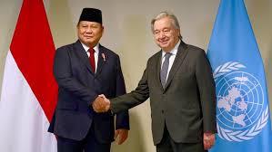 Presiden Prabowo dan Sekjen PBB António Guterres Bahas Sejumlah Isu  Strategis dalam Pertemuan Bilateral di Brasil