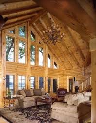 Log Home Great Room Log Home Living Log Homes Great Rooms