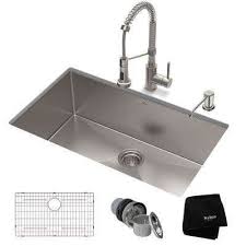 All In One Kitchen Sinks Kitchen The Home Depot In 2020 Single Bowl Kitchen Sink Undermount Kitchen Sinks Stainless Steel Kitchen Sink