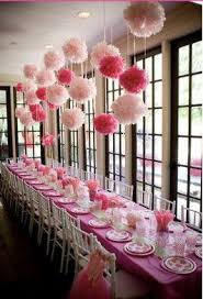 Obee Designs Tissue Pom Pom Tutorial Pinkalicious Party Lantern Party Decor Party Decorations