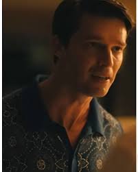 The White Lotus S03 Patrick Schwarzenegger Medallion Print Shirt