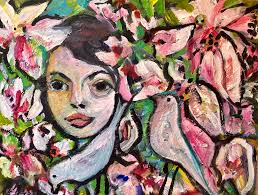 Painting the lovely Anna Galea Art.