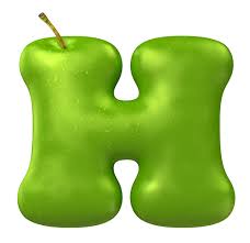 Apple Green Font Fruit Letters Typography Lettering Alphabet