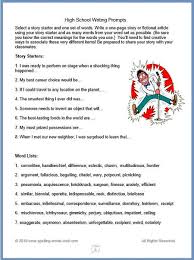Writing Prompts For High School For Your Best Students