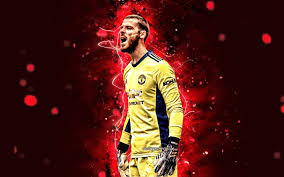 David de gea, 30, from spain manchester united, since 2011 goalkeeper market value: Download Wallpapers David De Gea 2020 Yellow Uniform Manchester United Fc Spanish Footballers David De Gea Quintana Premier League 4k Paul Labile Pogba Red Neon Lights David De Gea Manchester United Man