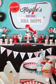 Retro Soda Shoppe Birthday Party Kara S Party Ideas Retro Birthday Parties 16th Birthday Party Birthday Party Themes