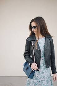 Enjoy the chic versatility of jacket dresses in an array of sizes, styles, and silhouettes. Black Leather Jacket And Floral Dress M Loves M