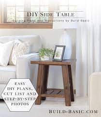 Build A Diy Side Table Diy Side Table Diy End Tables Diy Home Decor