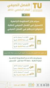 جامعة الطائف تعلن عن فتح التسجيل في الفصل الصيفي عبر المنظومة الجامعية صحيفة صراحة الالكترونية