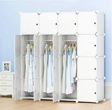 Maybe it even has to double as a work space. White Wardrobe Modular Combination Armoire Space Saving Bedroom Furniture Kids Ebay