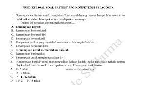 100 soal persiapan ujian seleksi ppg 2018 kompetensi pedagogik.docx; Paket Prediksi Soal Pretest 2018 Pdf Infoguruku