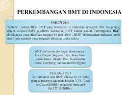 Bmt (baitul maal wat tamwil = balai usaha mandiri terpadu) adalah lembaga keuangan mikro yang dioperasikan dengan prinsip bagi hasil, menumbuh kembangkan bisnis usaha mikro dan kecil, dalam rangka mengangkat derajat dan martabat serta membela. Perkembangan Bmt Di Indonesia Ppt Download