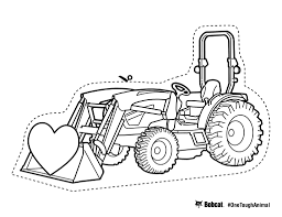 These saint valentine holiday printables are ready for you to print out and color in!: Download The Bobcat Coloring Pages Bobcat Blog