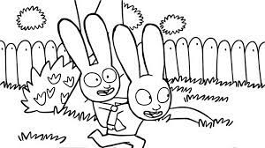 Printable colouring book for kids 11. Coloring Page Simon Rabbit Simon And Gaspard 11