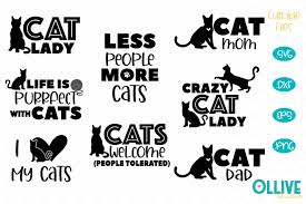 Freesvg.org offers free vector images in svg format with creative commons 0 license (public domain). Cats Svg Bundle Ollive Studio Crafters Svgs In 2020 Svg Design Bundles Free Design Resources