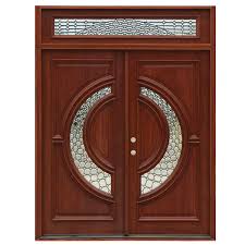 Doors with panels looks good and gave a feeling of wood in the house American Villa Prehung Modern Exterior Solid Wood Mahogany Double Front Main Door Design Buy Main Door Designs Wooden Double Door Designs Main Door Designs Double Door Product On Alibaba Com