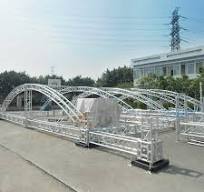 outdoor customized arched roof truss curve truss aluminum ...