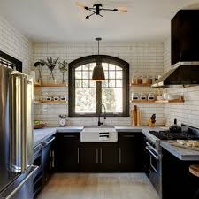 While in some cases, white is substituted by mellow. 75 Beautiful Farmhouse Kitchen With Black Cabinets Pictures Ideas July 2021 Houzz