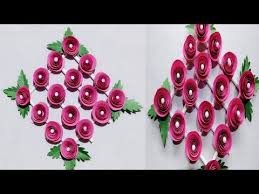 247 Diy Paper Flower Wall Hanging Wall Decoration Ideas Easy Paper Flower Wall Hanging Creati Hanging Flower Wall Paper Flower Wall Diy Paper Flower Wall