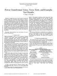 Check spelling or type a new query. Power Transformer Noise Noise Tests And Example Test Results Noise Transformer