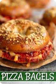 Pizza Bagels Video In 2020 Pizza Bagels Food Food Recipies