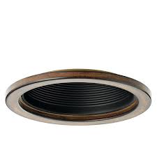 Multiple light recessed units come in a variety of traditional trim options from decorative finishes like. Kichler Barrington 6 In Distressed Black And Wood Baffle Recessed Light Trim Lowes Com Recessed Lighting Trim Recessed Light Trim Recessed Lighting