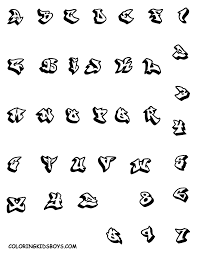 Graffiti tags alphabet 2.0 (tag style). Graffiti Letters A Z Simple And Full Color Graffiti A To Z Design New Style Graffiti