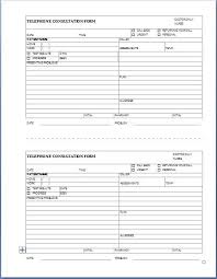 Patient Doctor Telephone Consultation Record Form Medical Consultation Medical Telephone