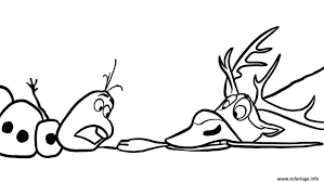 Coloriage Olaf Et Sven Qui Tire Le Nez De Olaf La Carotte A Imprimer Coloriage Dessin Reine Des Neiges Olaf Dessin