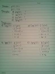 Untuk fungsi y = f (x), didefinisikan: Diketahui F X 2x 1 Dan G X X 3 Tentukan A Fog X B Gof X C Fof X D Gog X Brainly Co Id