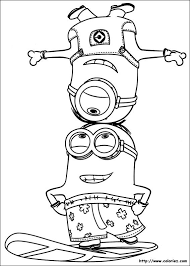 224 dessins de coloriage les minions a imprimer minion coloriages chat