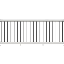 Choose an option 6 ft 8 ft. White Contractor Handrail Glass Deck Railing Kit 8 Ft X 36 Decking Fencing Building Materials K4cars Co Uk