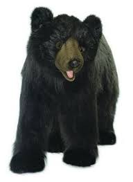 Black Bear Stuffed Animal Large Hansa Black Bear Life Size Walking 54 L Giant Stuffed Animals Plush Animals Black Bear