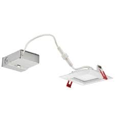 Lithonia Wf4 Sq S Led 30k Mw M6 620 Lumens 4 Inch Led Slim Recessed Downlight Canless 10 Watts 3000k Matte White 65 Watt Equal
