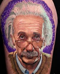 The lines are irregular and there is a general messiness to these sketch style tattoos that make them the epitome of originality and creativity. Albert Einstein Tattoos Knowledge On Skin Tattoo Life