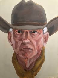 Cowboys Matted Frame