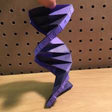 Dna Double Helix 3d Origami Modeling Dna Model Dna Helix Models