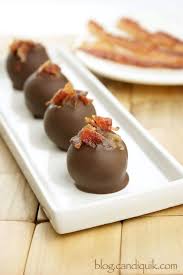 Chocolate Bacon Truffles Recipe Chocolate Bacon Bacon Desserts Truffle Recipe