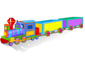 Colorful Toy Train Illustration Of Beautiful Multi Colored Toy Train Sponsored Train Toy Colorful Illustration Colore Toy Train Toy Clip Clip Art