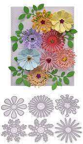 You will find it usually takes more than one pass. Buy Dies Cut Flowers Metal Cutting Dies Stencils Flower Dies 3d Embossing Die Cuts For Diy Card Scrapbooking Album Paper Card Making Online In Turkey B087r1b99t